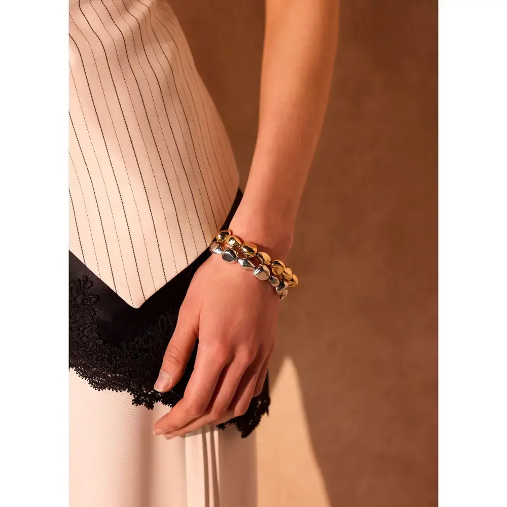 Mint Velvet Mixed Metal Beaded Bracelet Set